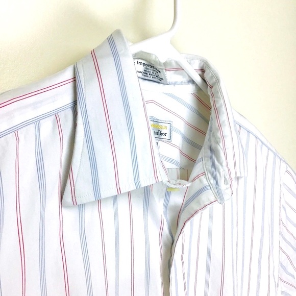 Christian Dior Le Connaisseur made in USA mens long sleeve button up shirt 15.5 - Picture 5 of 9